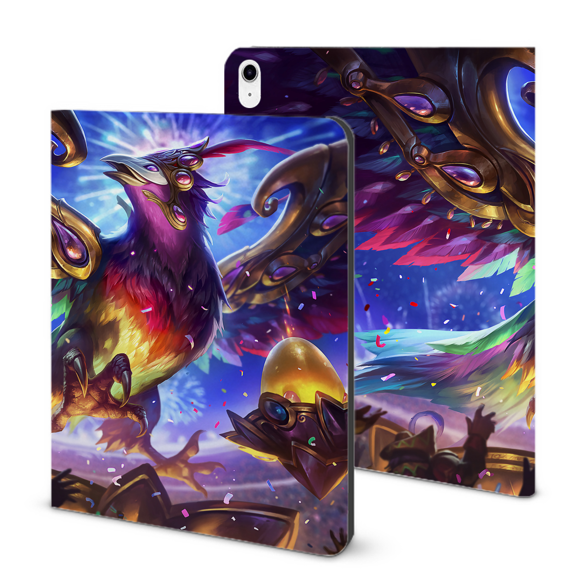 （画像用） リーグ・オブ・レジェンド League of Legends LOL IPad ケース ブック型 PUレザー TPU 耐衝撃 軽量 薄型 ペン収納なし 全面保護 IPad 各モデル対応